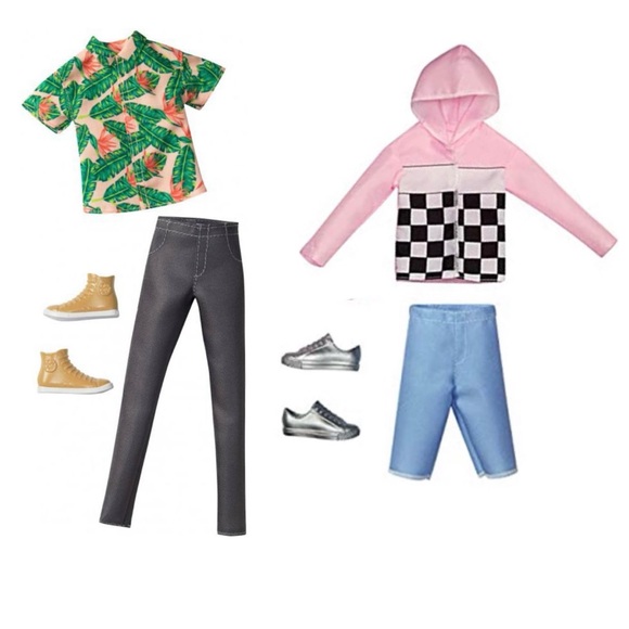 🆕 Barbie Mattel KEN Fashionista Set of  Two Sportswear Outfits - Picture 7 of 8